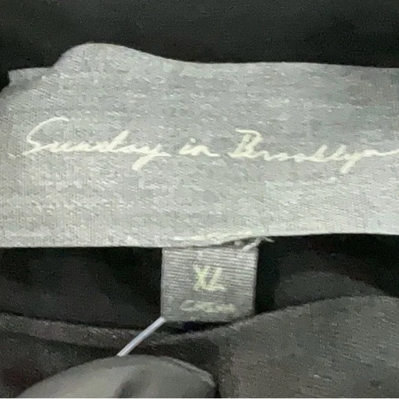 Sunday in Brooklyn Black Button-Up Women's Blouse - Picture 2 of 6